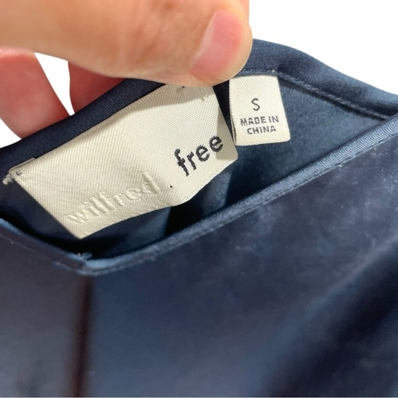 Wilfred Blue Only Slip Cami Midi Dress Size S - Picture 8 of 10